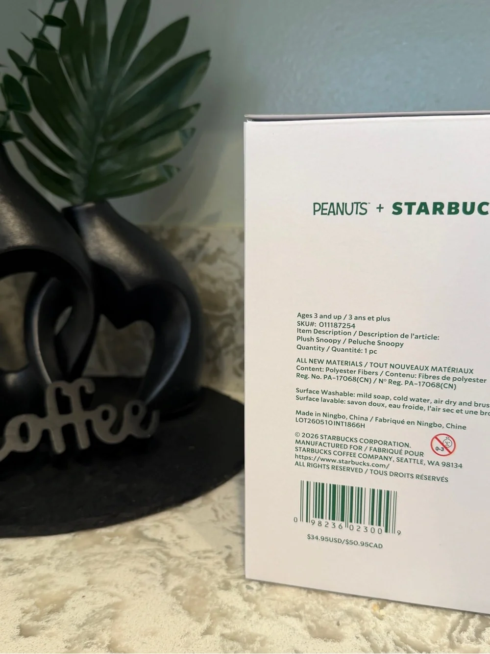 Starbucks official peanuts